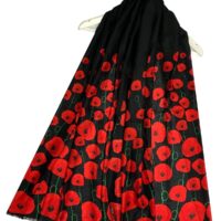 Repeat Poppy Pattern Scarf