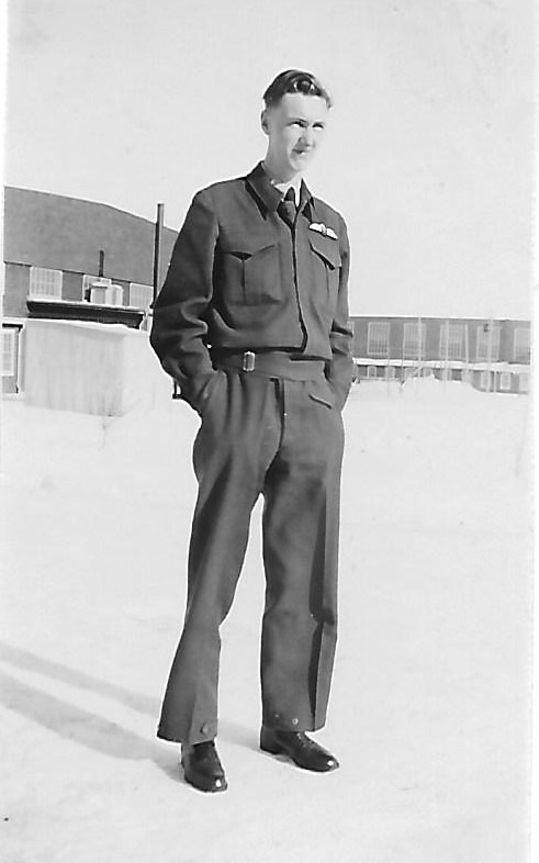 Peter JW Hutton with newly awarded wings