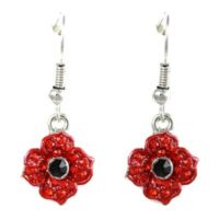 Poppy Gem Drop Earrings
