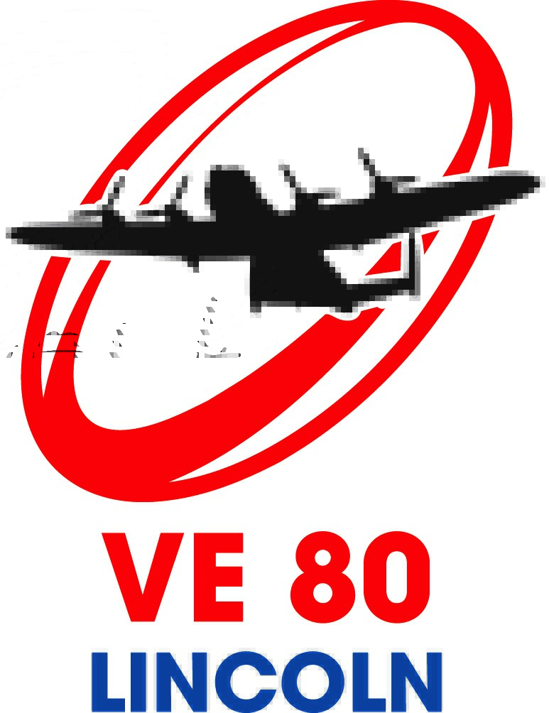 Colour logo featuring a rugby ball and Lancaster Bomber