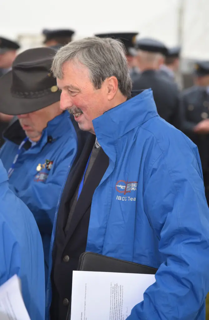 Man in a blue coat - IBCC Volunteer
